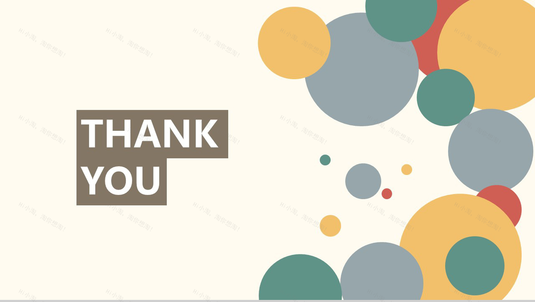 扁平化卡通风极简创意PPT模板-12