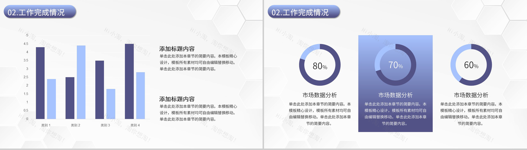 浅紫色创意风公司年终工作总结报告PPT模板-5