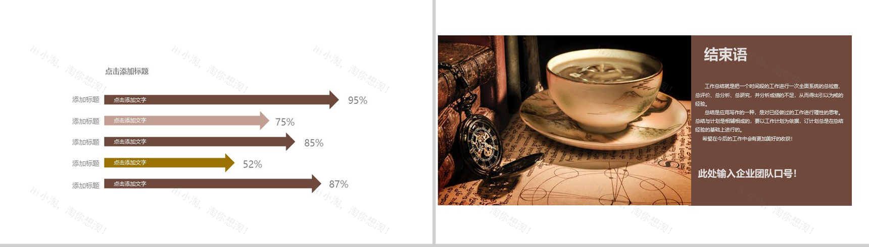 咖啡餐饮工作汇报年终总结动态PPT模板-8