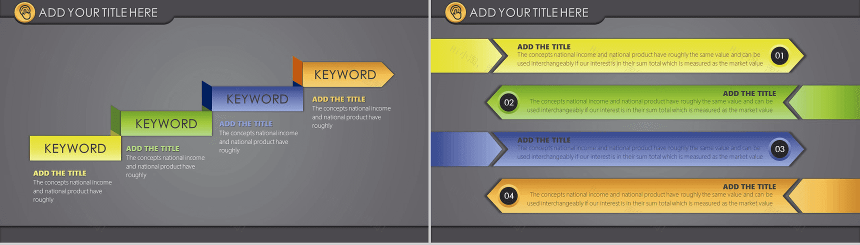 灰色欧美商务通用总结PPT模板-11