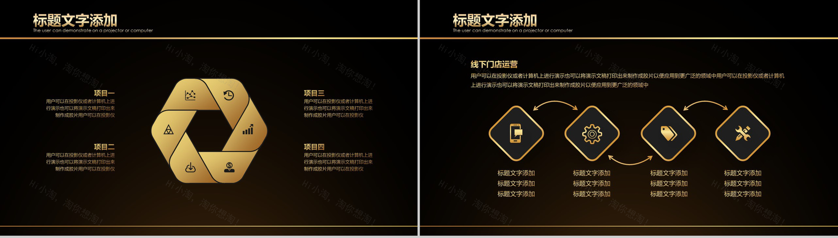 黑金高端商务科技金融类商业计划书总结PPT模板-11