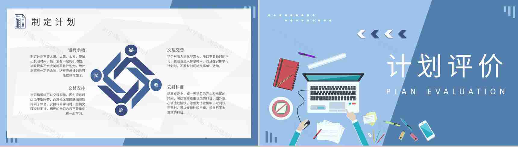 大学生学期个人规划总结专业课程学习计划安排流程PPT模板-5