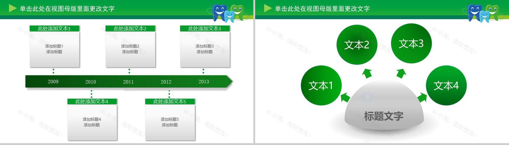 儿童口腔保健PPT模板-3