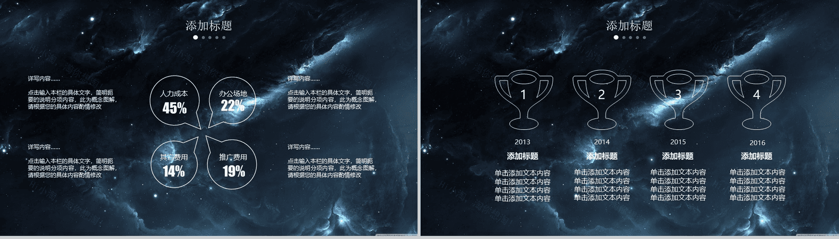 黑色大气震撼星空年终总结工作汇报PPT模板-10