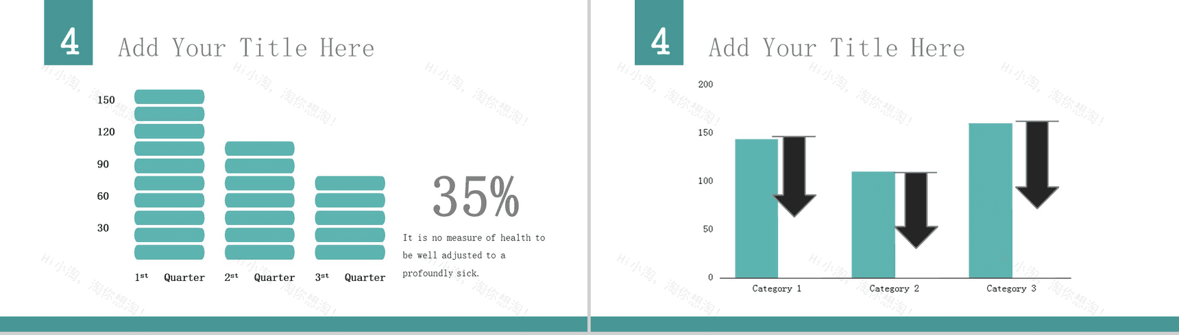 蓝白色大气商务报告通用PPT模板-5