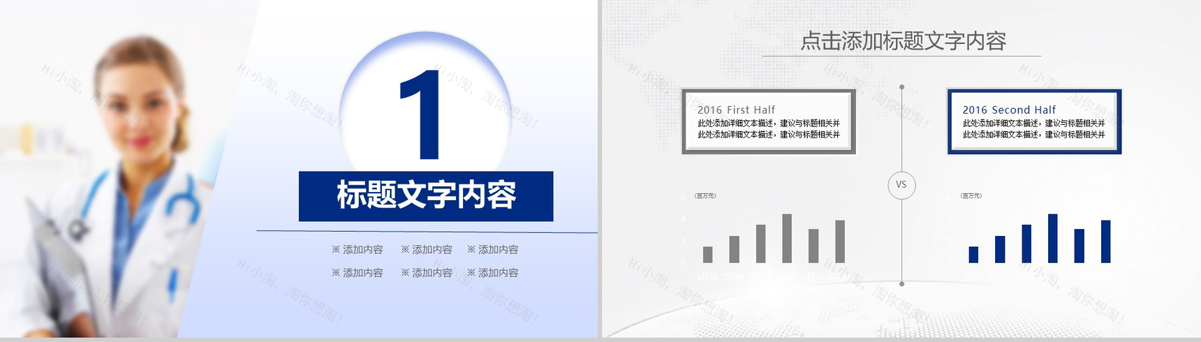精美实用微粒体医疗行业工作汇报年终总结PPT模板-3