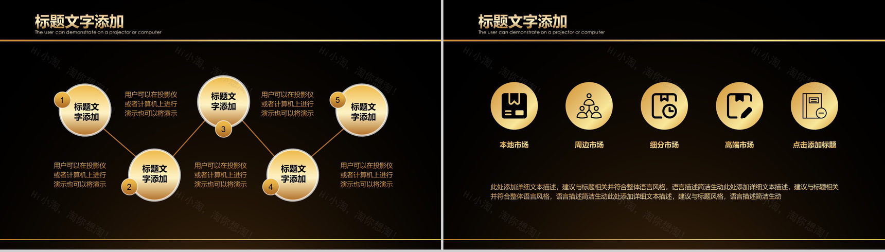 黑金高端商务科技金融类商业计划书总结PPT模板-5