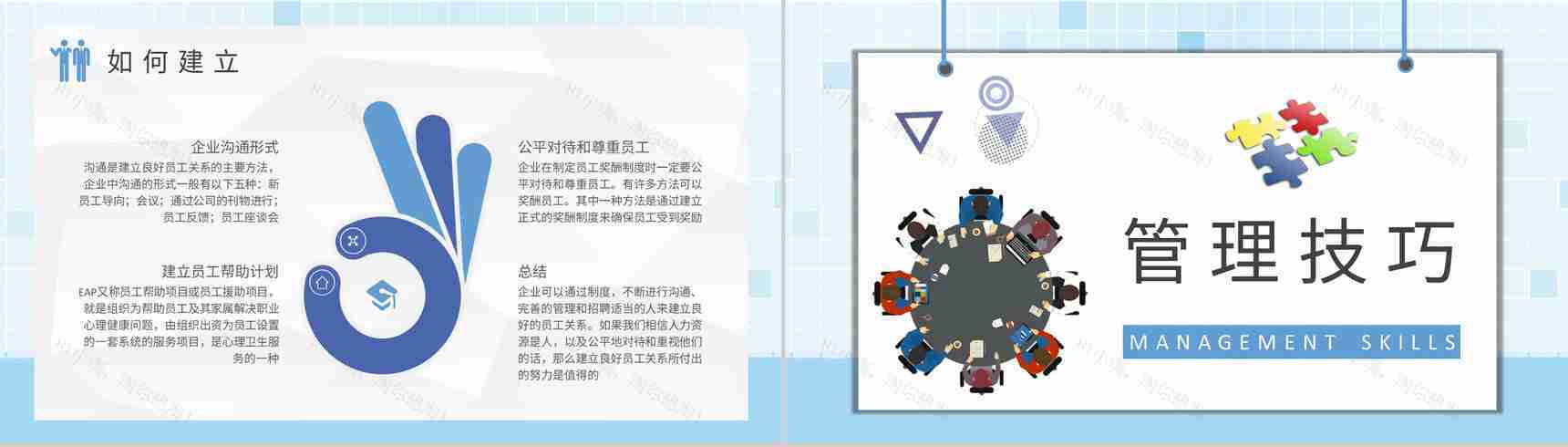 员工关系考核方案总结公司部门员工劳资关系介绍PPT模板-4