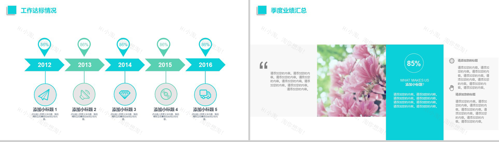 小清新宠物医院工作汇报PPT模板-6