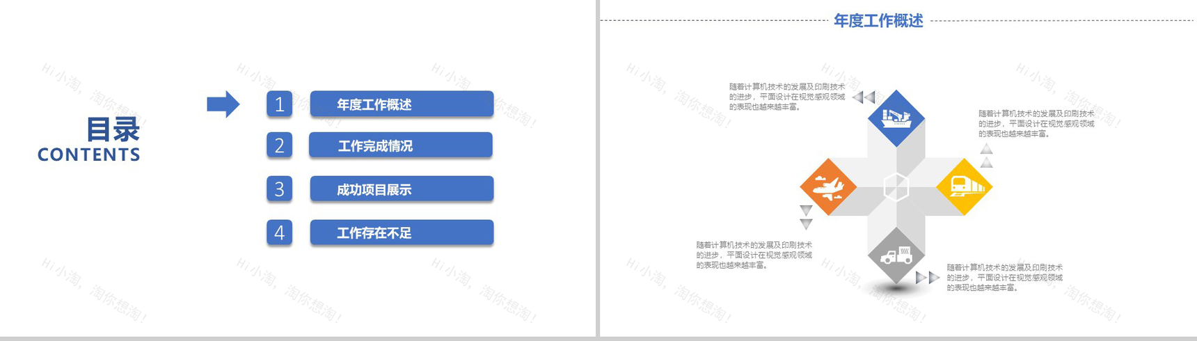 通讯传媒通用工作汇报PPT模板-2