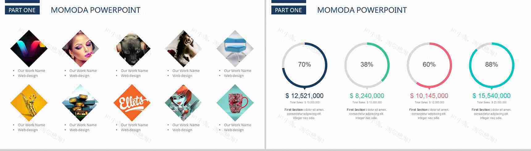 白色商务简洁风大气PPT模板-4