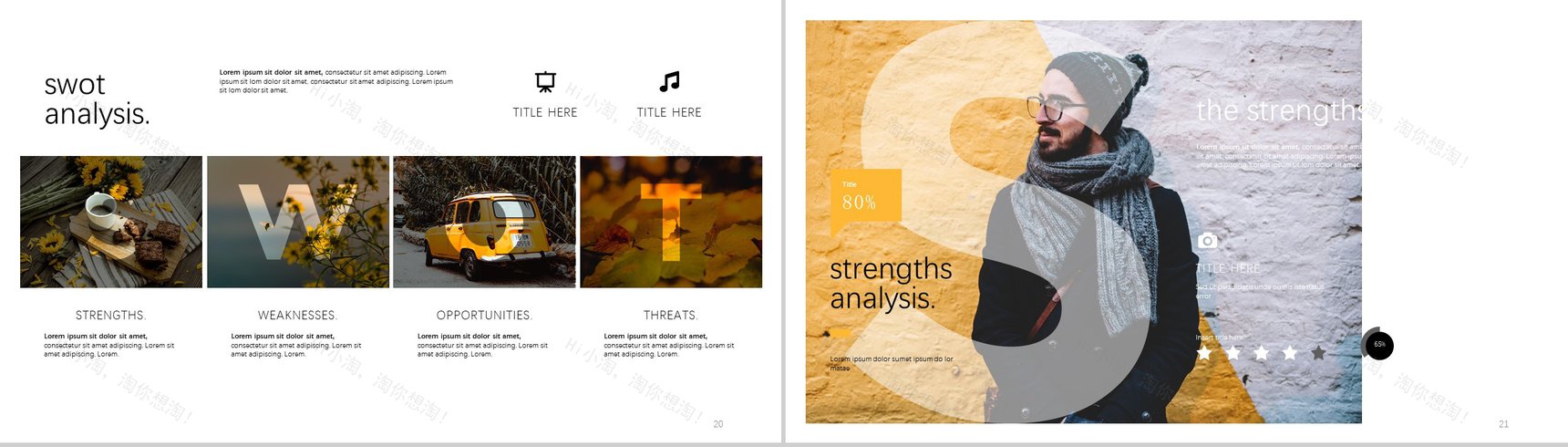 文艺风文学作品主题通用PPT模板-11