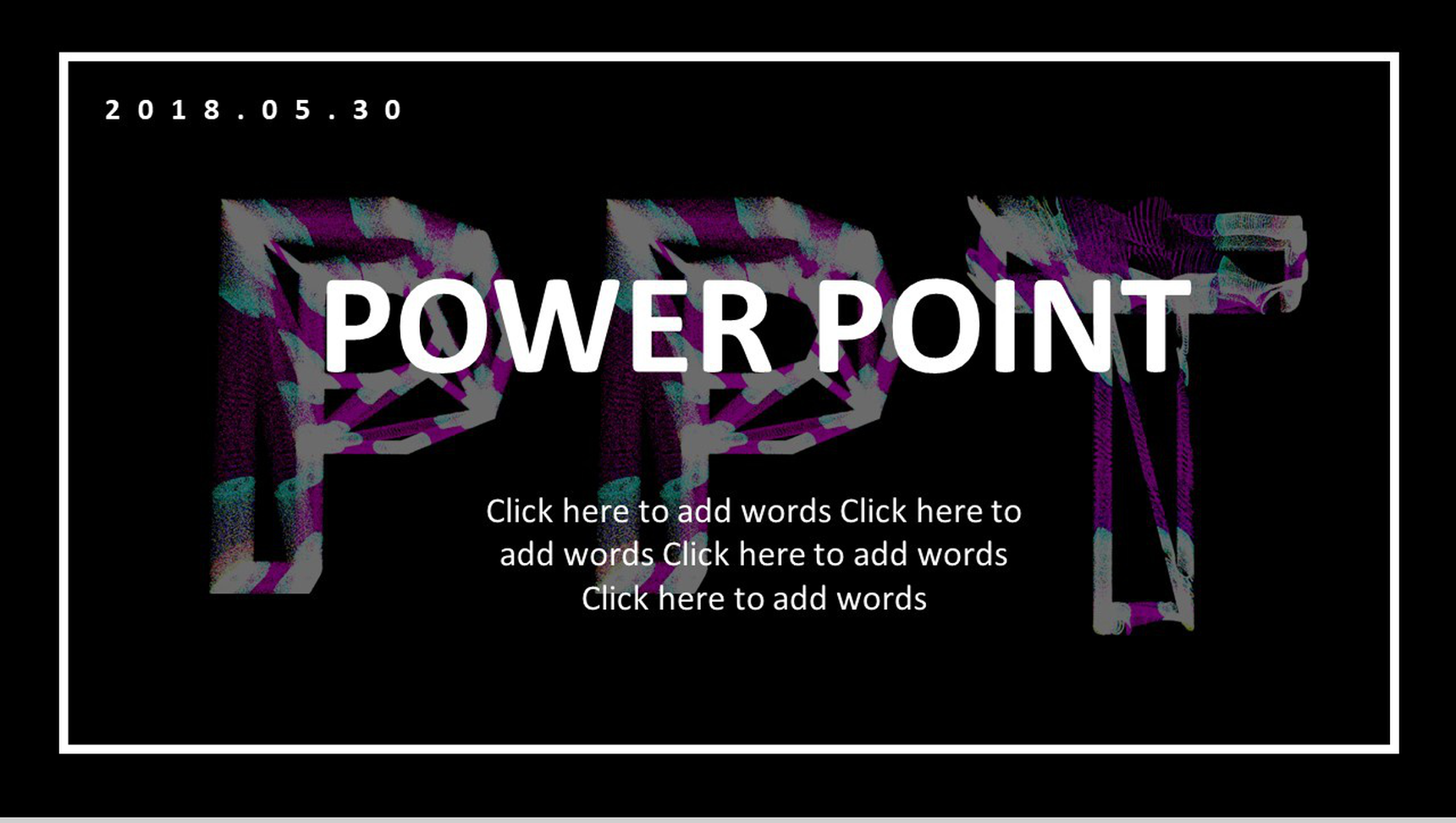 黑色绚丽商务风工作汇报PPT模板