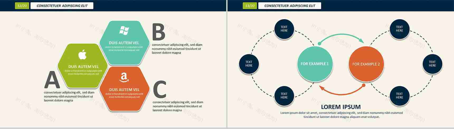 青绿色大气商务通用演讲PPT模板-9