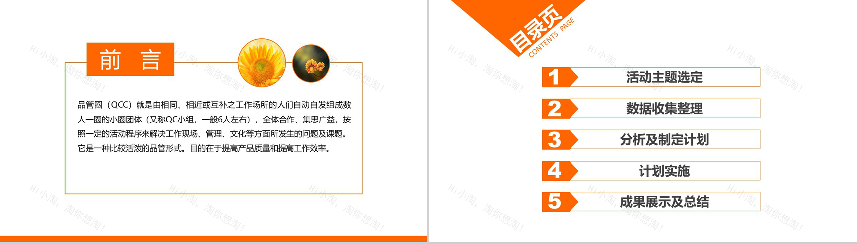 暖色风大气医院医药医疗品管圈研究成果汇报PPT模板-2