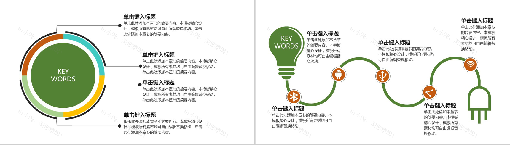 个性创意绿色保护生态环境绿色节能环保策划汇报PPT模板-9