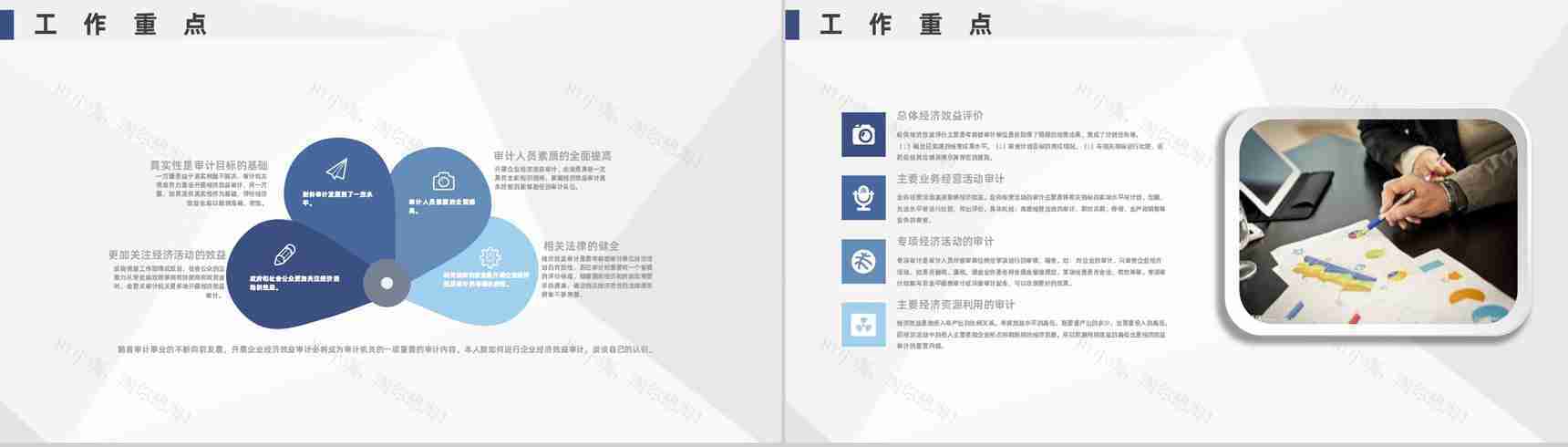 公司财务部审计工作重点年工作总结通用PPT模板-7