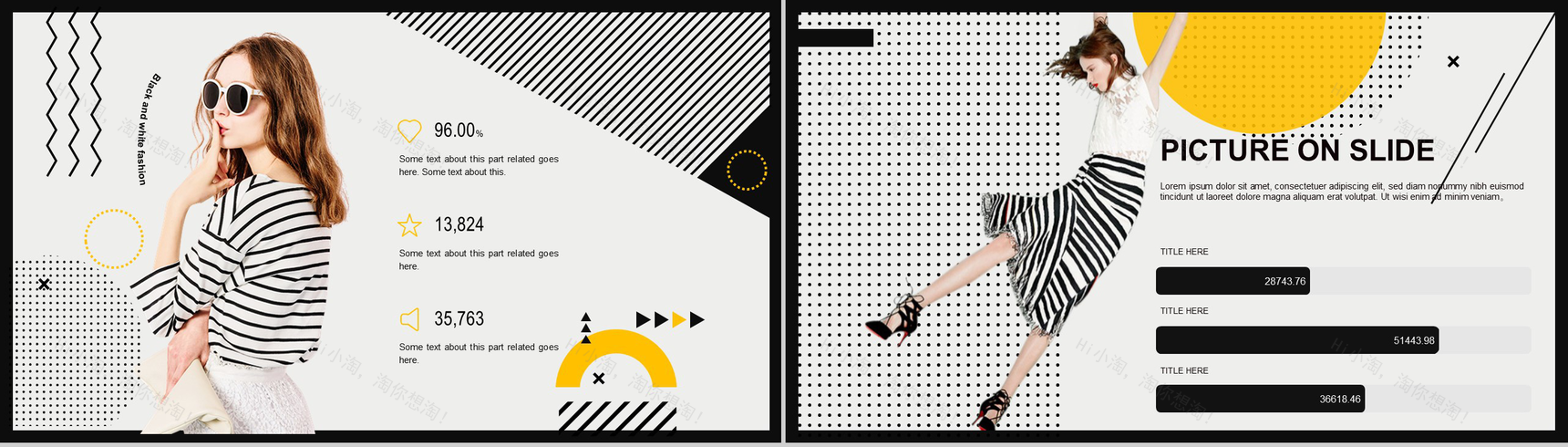 黑色时尚大气工作汇报通用PPT模板-3