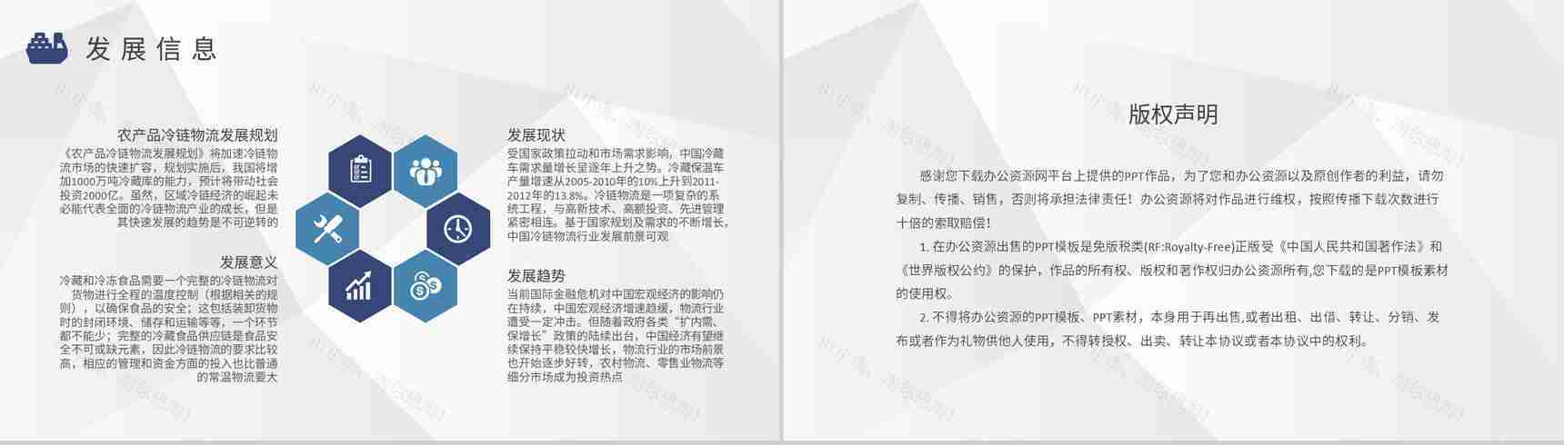 物流企业冷链运输方式学习物流配送工作计划总结PPT模板-8