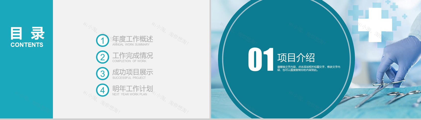 大气医疗护理品管圈案例汇报医药医疗行业工作总结汇报PPT模板-2