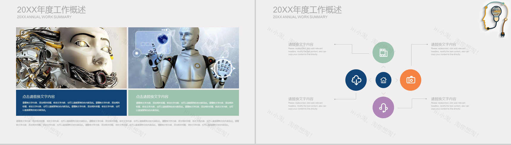 商务风人工智能产品介绍工作总结述职报告PPT模板-3