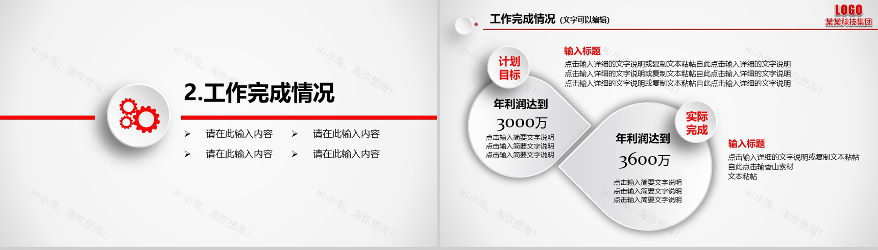 个性简约个人总结年度工作总结汇报PPT模板-7