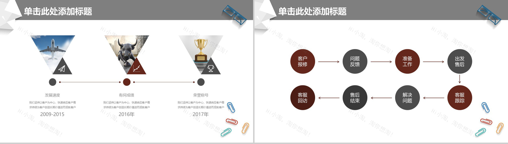 个性创意商务贸易工作汇报PPT模板-14