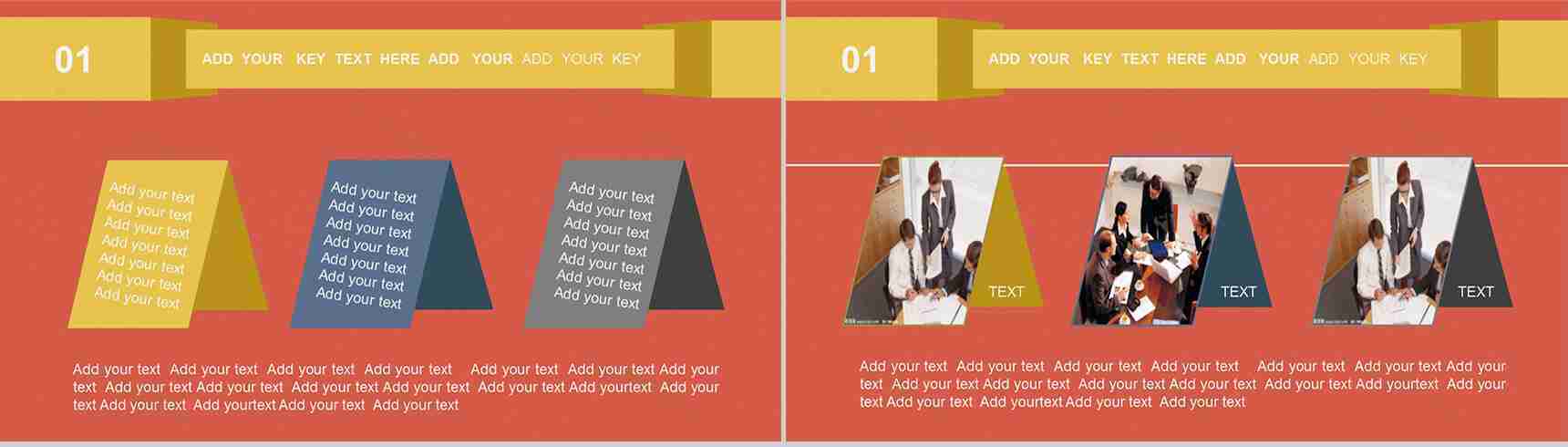 蓝色卡通商务通用PPT模板-4