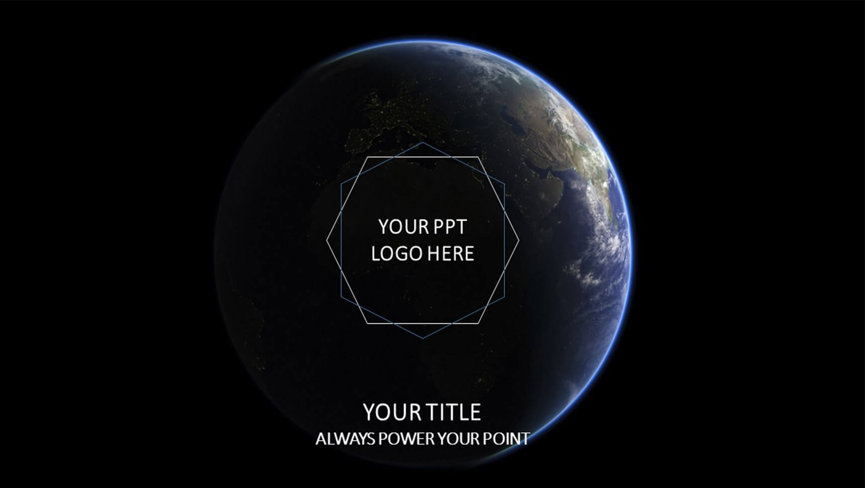 星空欧美商务汇报通用PPT模板