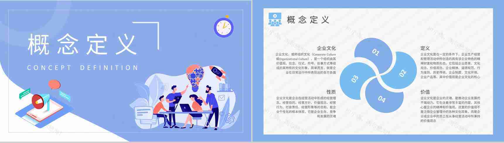 企业文化管理工作计划汇报企业经营理念学习总结PPT模板-4