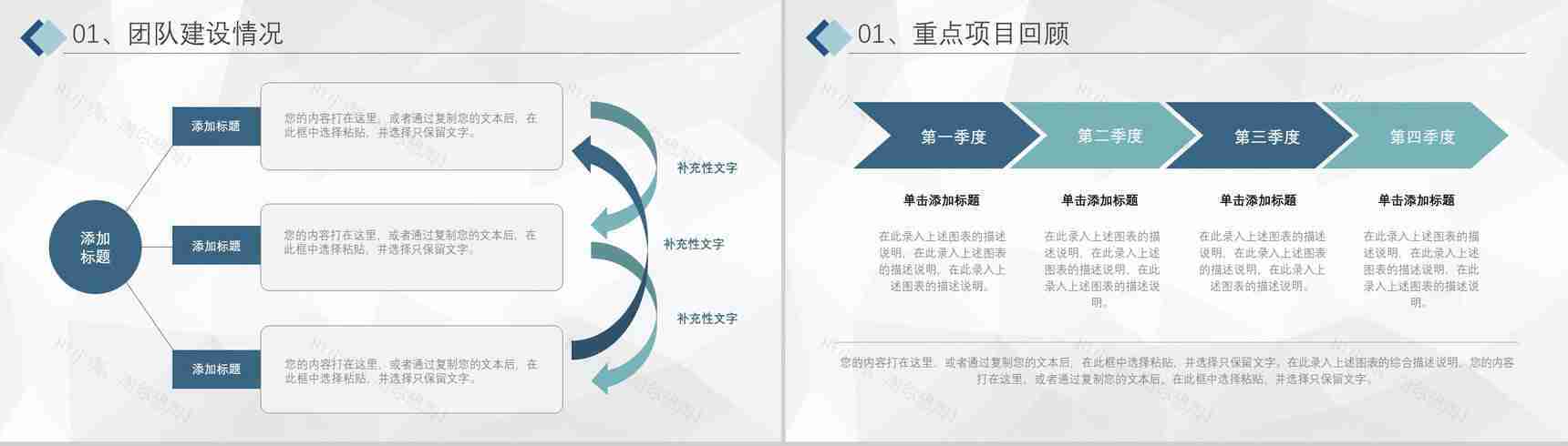 技术研发部年终总结企业员工季度工作成果汇报PPT模板-4