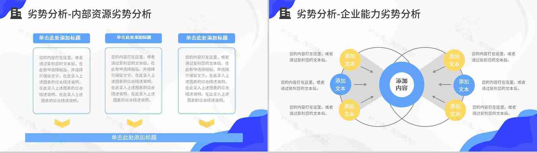 公司员工SWOT分析培训总结项目分析案例汇报演讲PPT模板-6