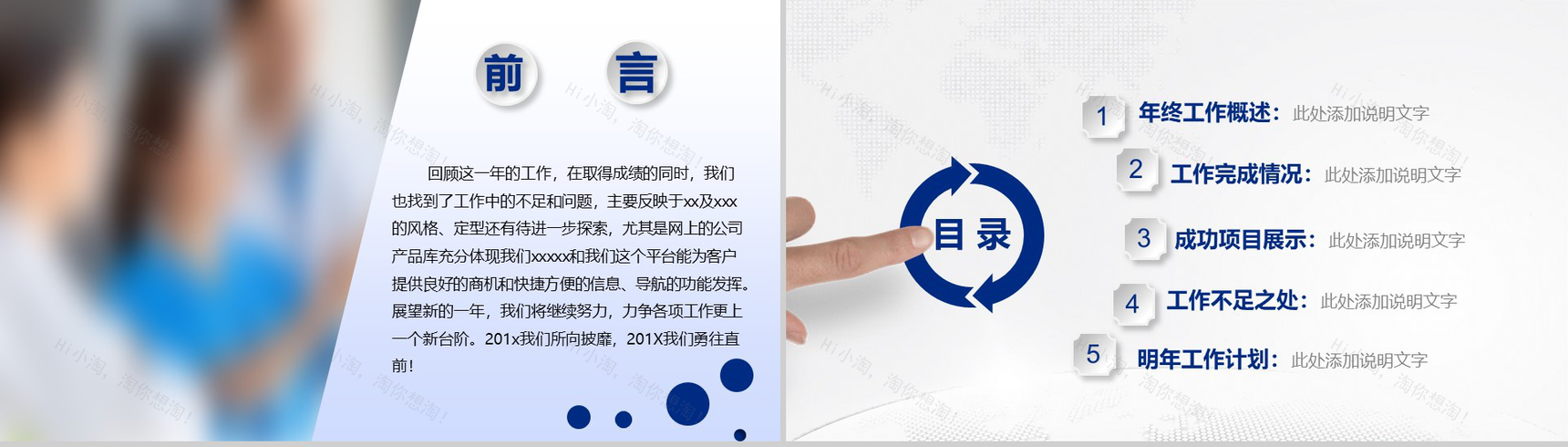 精美实用微粒体医疗行业工作汇报年终总结PPT模板-2