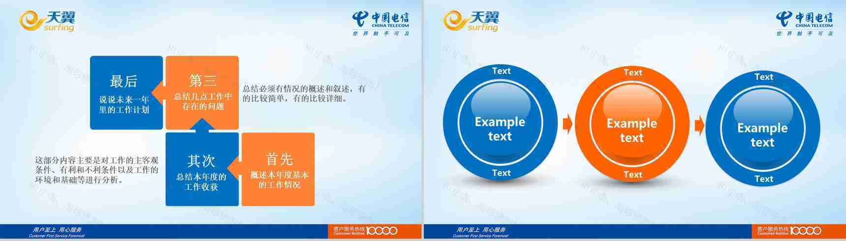 中国电信手机宽带通用PPT模板-8
