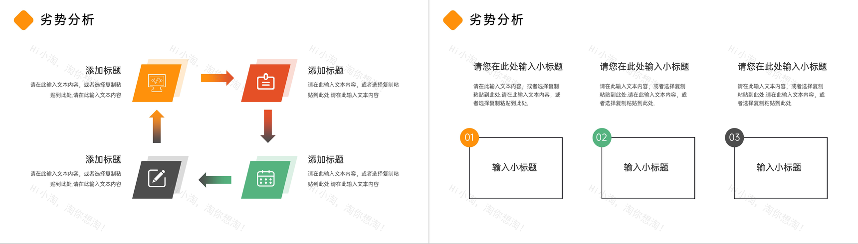公司项目产品SWOT矩阵分析数据整理报告PPT模板-6