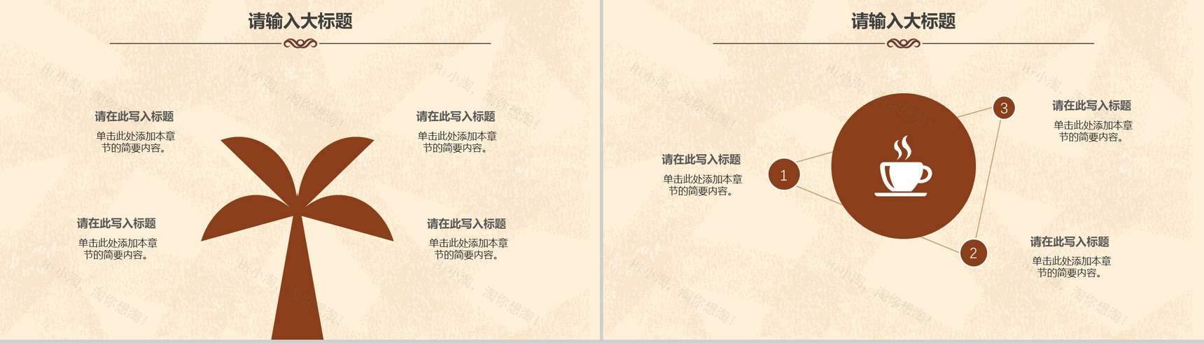 咖啡主题工作总结年终汇报PPT模板-9