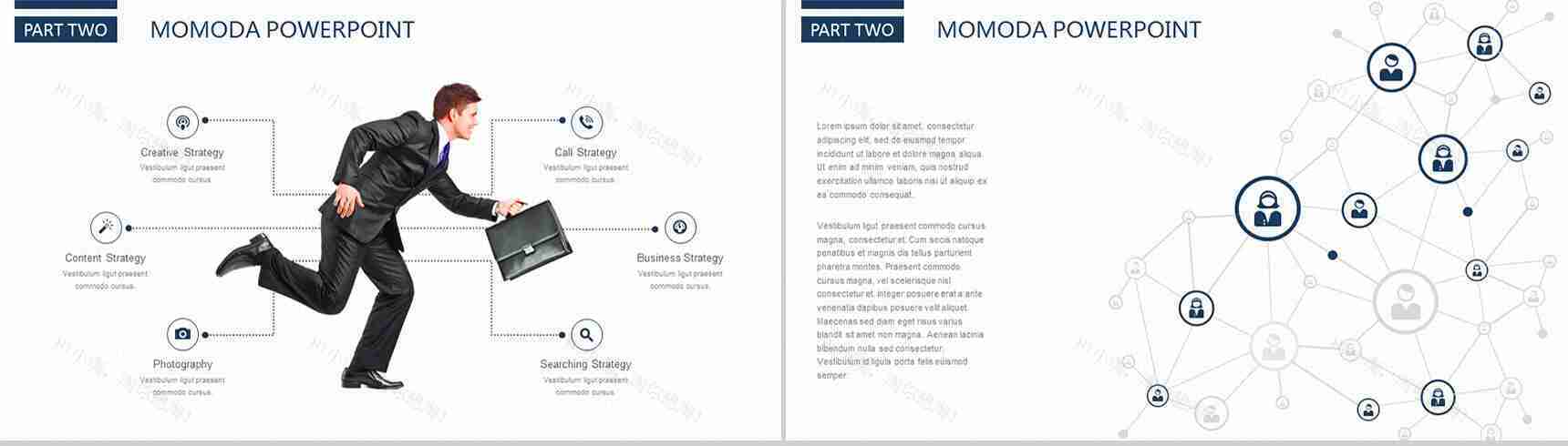 白色商务简洁风大气PPT模板-7