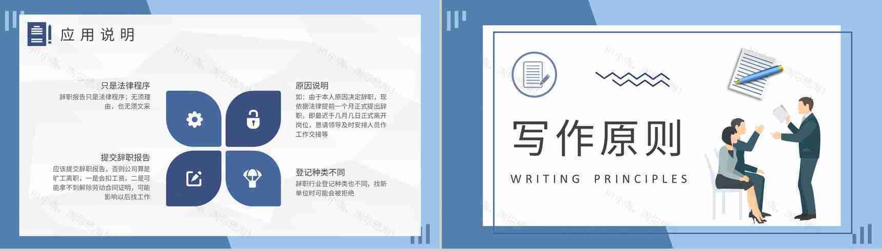 企业高层领导工作管理引咎辞职报告范文总结PPT模板-3