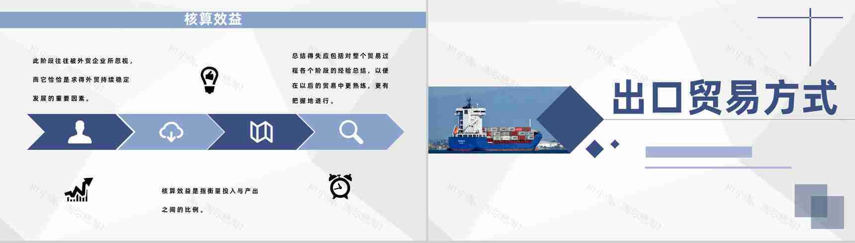 国际物流进出口贸易流程和贸易方式商务汇报PPT模板-8