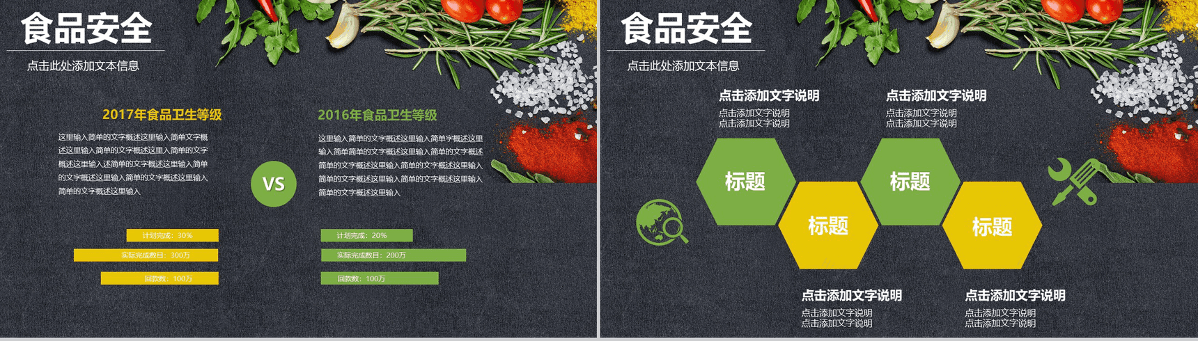 大气食品安全饮食文化工作总结汇报PPT模板-12