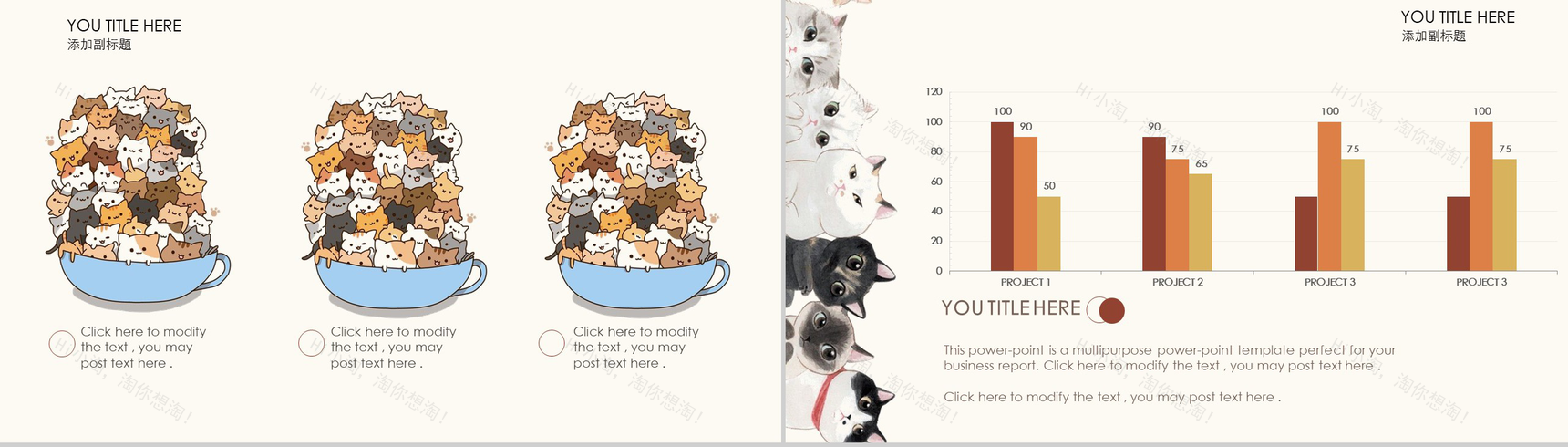 猫狗宠物医院工作汇报PPT模板-9