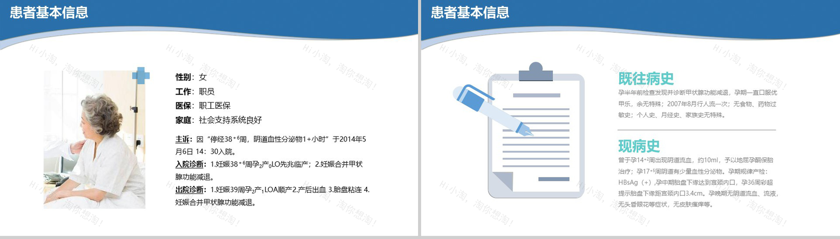 20XX医院病例讨论会议工作汇报PPT模板-3