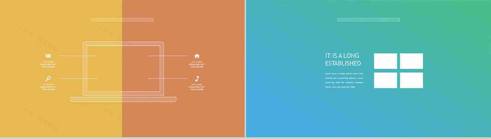 多边形炫彩静态超酷PPT模板-7