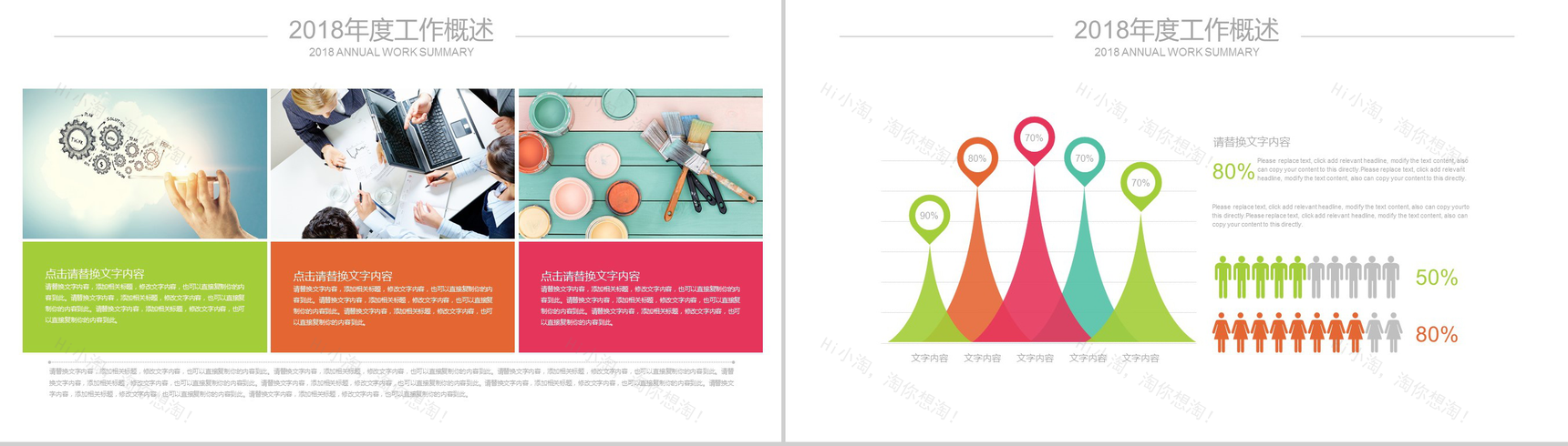 工作总结数据报告座谈交流PPT模板-3