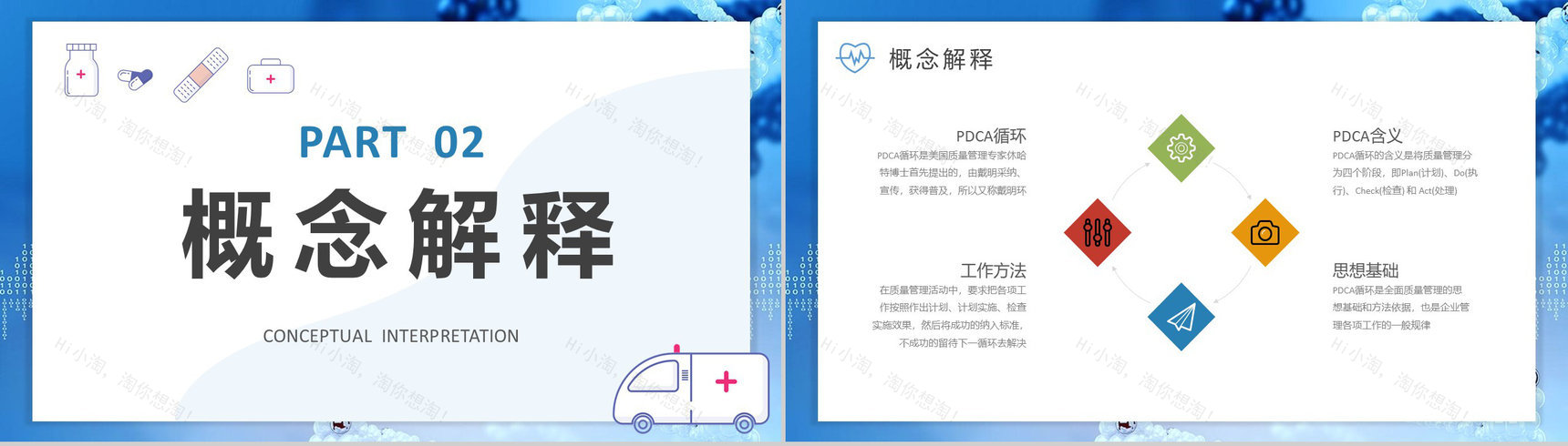 医院医疗行业护理PDCA品管圈案例分析汇报PPT模板-4