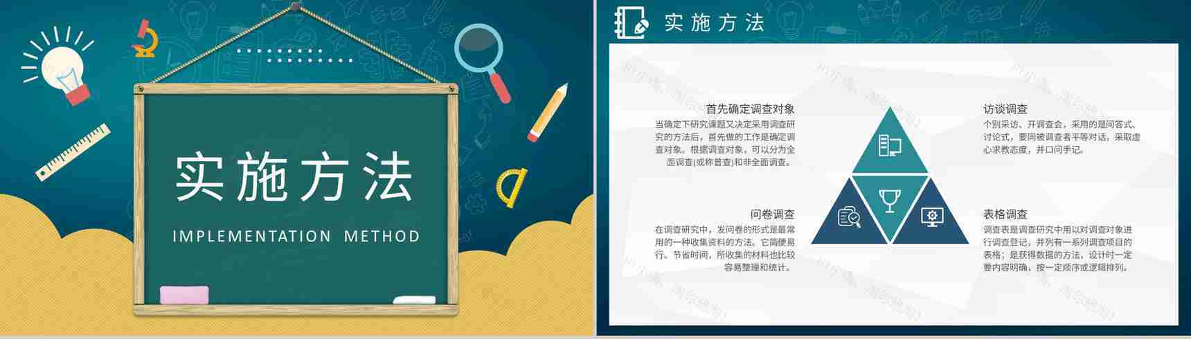 高校学生研究性学习报告总结课题调研实施过程汇报PPT模板-7