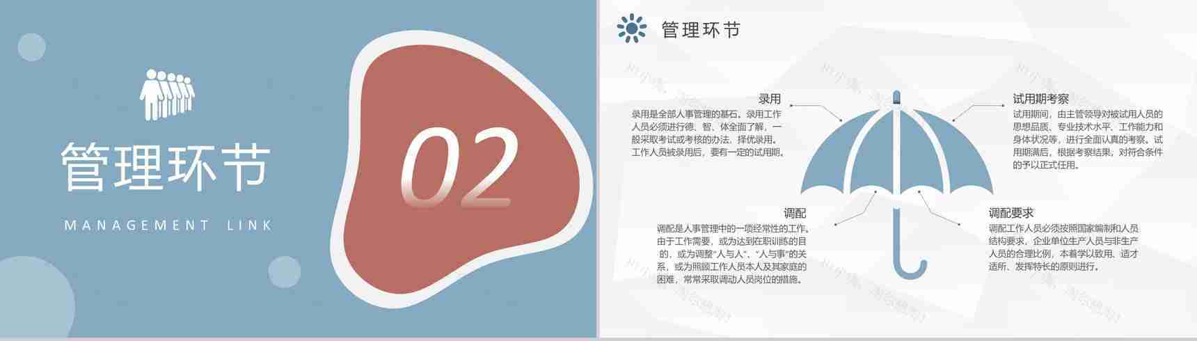 人力资源部门员工岗位培训人事管理工作总结汇报PPT模板-4