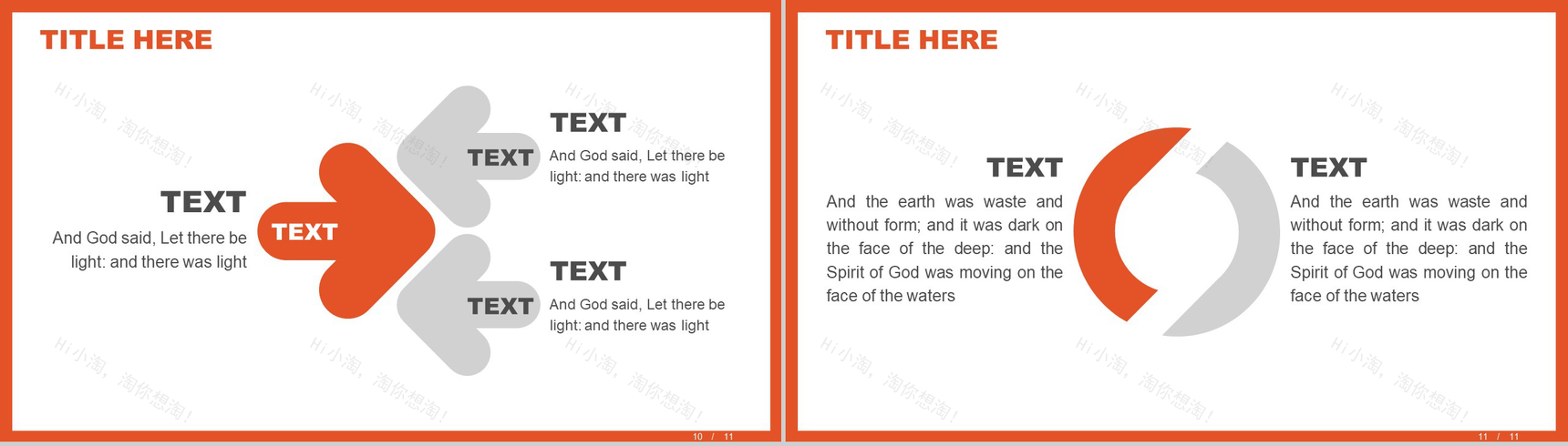 橙色互联网数据分析薪酬统计报告PPT模板-6