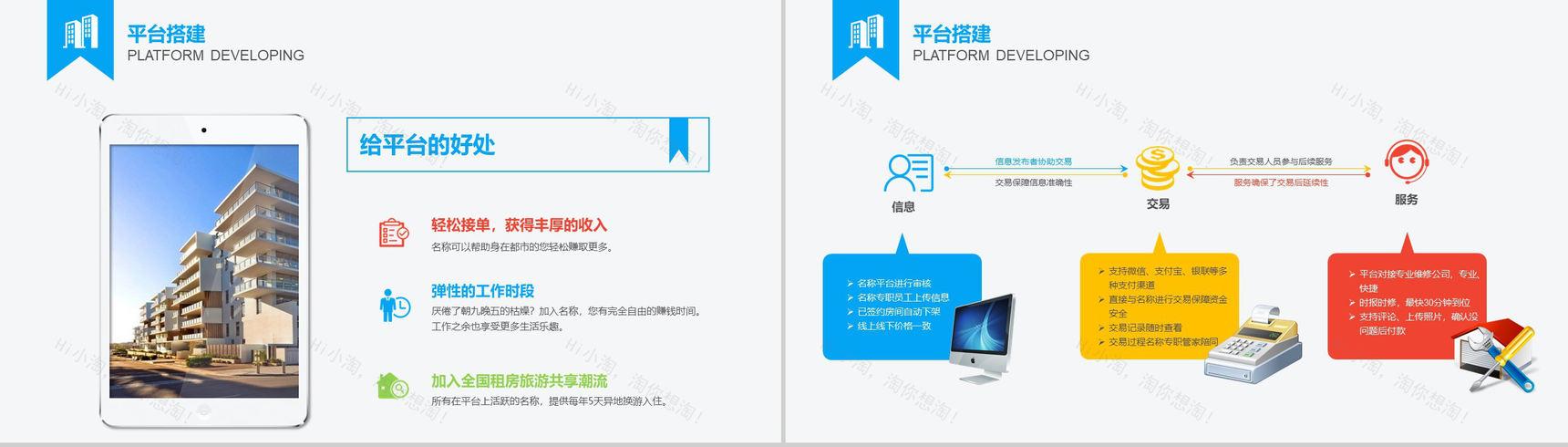 互联网与公寓研究报告市场调研分析PPT模板-6