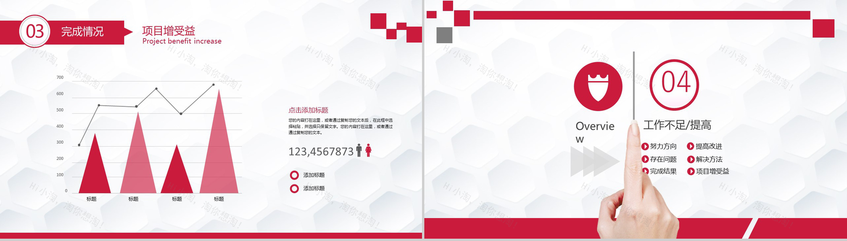 喜庆工作报告年度总结PPT模板-13